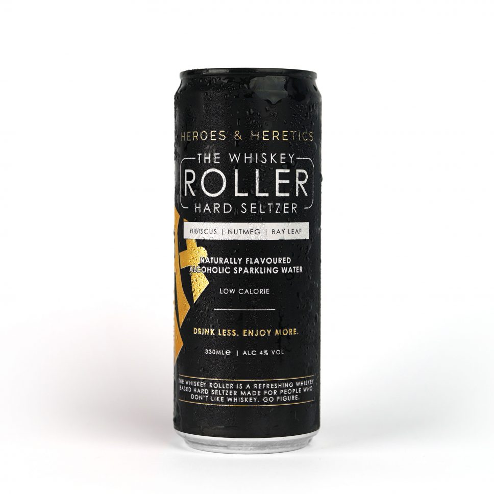 A can of The Whisky Roller hard seltzer
